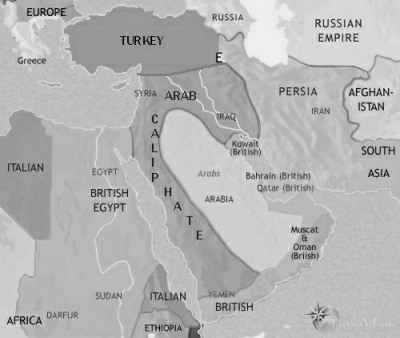 Proposed post-War Arab Caliphate