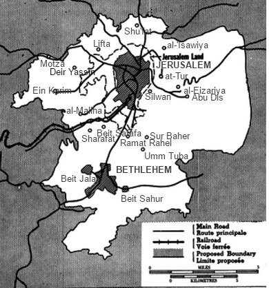 1948 Internatonal Jerusalem Zone